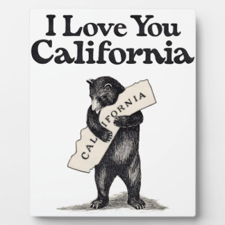 Placa Expositora Te Amo California Bear Hug