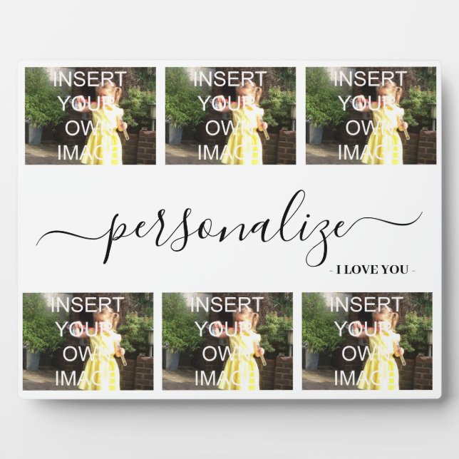 Placa Expositora Te Amo La Plaque De Regalo De Seis Personalizados  (Frente)