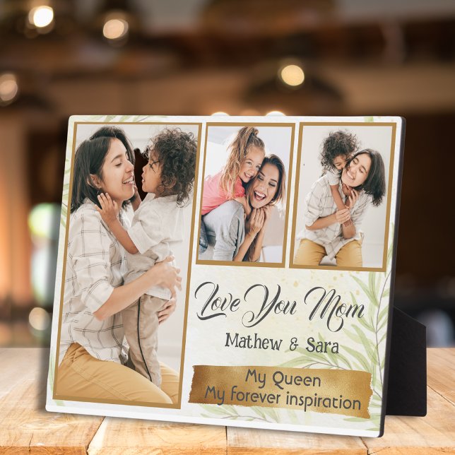 Placa Expositora Te amo Mamá: Mi reina, mi inspiración (Subido por el creador)