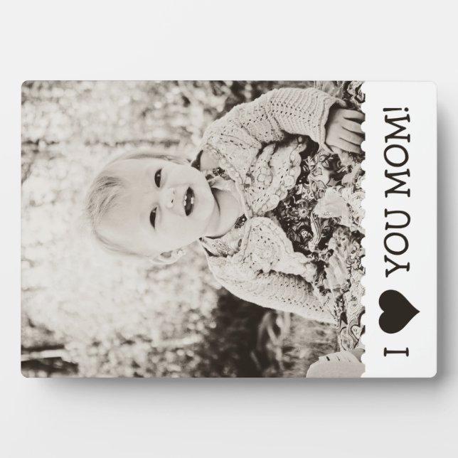 Placa Expositora Te Amo Mamá Personalizado (Frente)