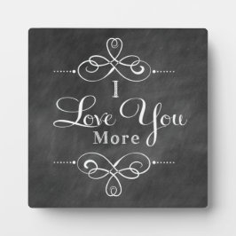 Placa Expositora Te Amo Más Estilo Plaqueta De Cartón