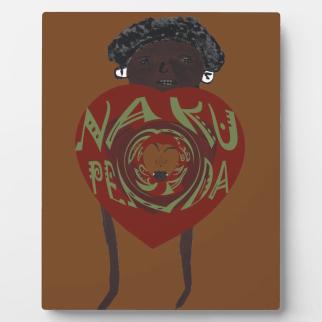 Placa Expositora ¡Te amo! Nakupenda Sana (Frente)