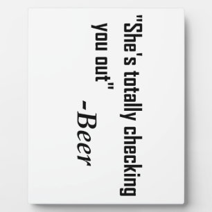 Placa Expositora "Te está echando completamente de menos" - Cerveza