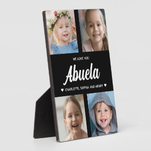 Placa Expositora Te queremos Abuela Familia Collage de fotos Keepsa