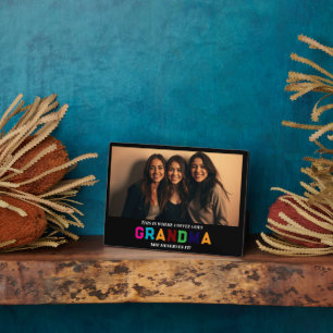 Placa Expositora Te queremos abuela Personalizado 1-Foto