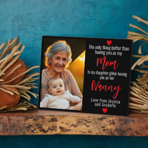 Placa Expositora Te queremos abuela Personalizado 1-Foto