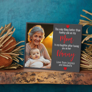 Placa Expositora Te queremos abuela Personalizado 1-Foto