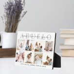 Placa Expositora Te Queremos, Abuelo Plaque<br><div class="desc">¡Den esta placa fotográfica personalizada como un regalo maravilloso!</div>