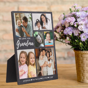 Placa Expositora Te queremos Abuelos Abuelas 6 Carteles de fotos