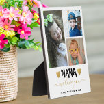 Placa Expositora Te queremos Nana Abuelos 3 Collages de fotos<br><div class="desc">3 placa de collage con tipografía de 'te amamos Nana' y personalizada con nombres de nietos. Un recuerdo único para la abuela por el día de la madre,  el día de los abuelos,  las vacaciones y el cumpleaños.</div>