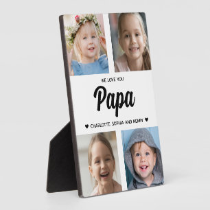 Placa Expositora Te queremos, papá, familia, Collage de fotos Keeps