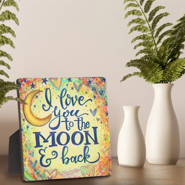 Placa Expositora Te quiero a la luna, linda y caprichosa (Subido por el creador)