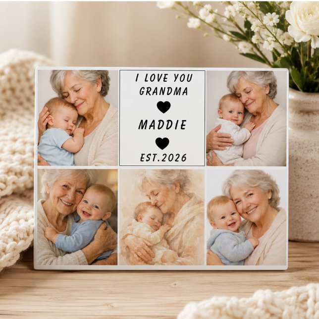 Placa Expositora Te Quiero Abuela | Día de los Abuelos (I Love You Grandma | Grandparents Day Plaque)
