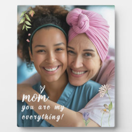 Placa Expositora Te quiero mamá foto del Día de la Madre