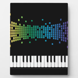 Placa Expositora Teclado instrumental de piano musical multicolor