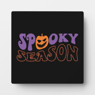 Placa Expositora Temporada de fantasía - Halloween divertida