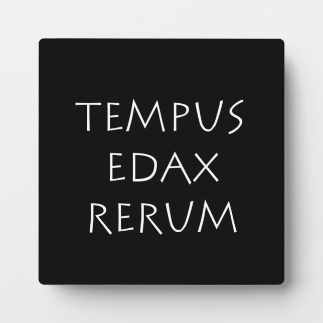 Placa Expositora Tempus edax rerum (Frente)