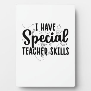 Placa Expositora Tengo Habilidades De Profesores Especiales