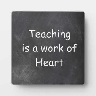 Placa Expositora Teoría del trabajo Corazón Chalkboard Diseño Idea