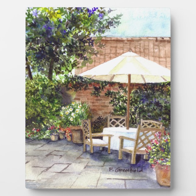 Placa Expositora Terraza de la Mansión, York (Frente)