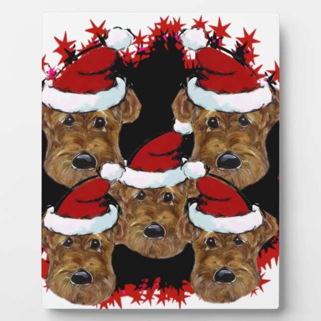 PLACA EXPOSITORA TERRIER AIREDALE (Frente)