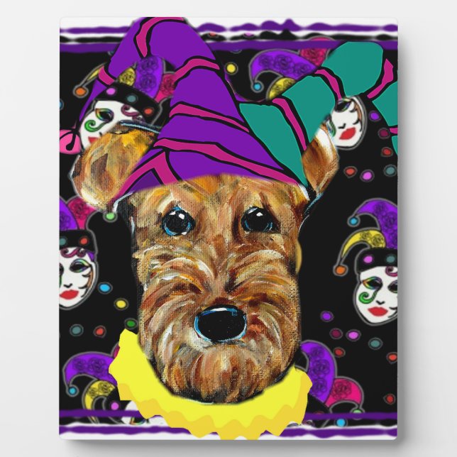 PLACA EXPOSITORA TERRIER AIREDALE (Frente)