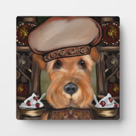 PLACA EXPOSITORA TERRIER DE AIREDALE