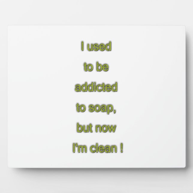 Placa Expositora Texto divertido de jabón (Frente)