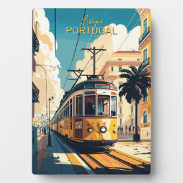 Placa Expositora Texto personalizado Lisboa Portugal