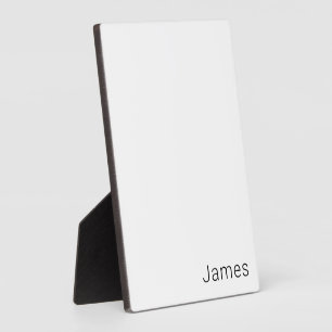 Placa Expositora Texto simple y minimalista editable o nombre
