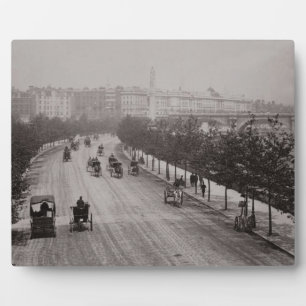 Placa Expositora Thames Embankment (foto de sepia)