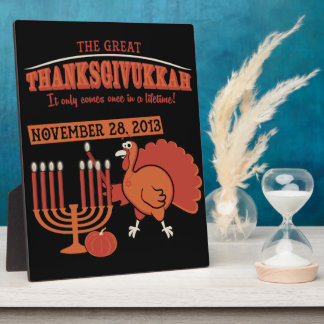Placa Expositora 'Thanksgivukkah' festivo