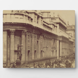 Placa Expositora The Bank of England, Londres, c.1880 (foto sepia)