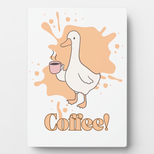 Placa Expositora The Coffee Duck Fotoplatte (Frente)
