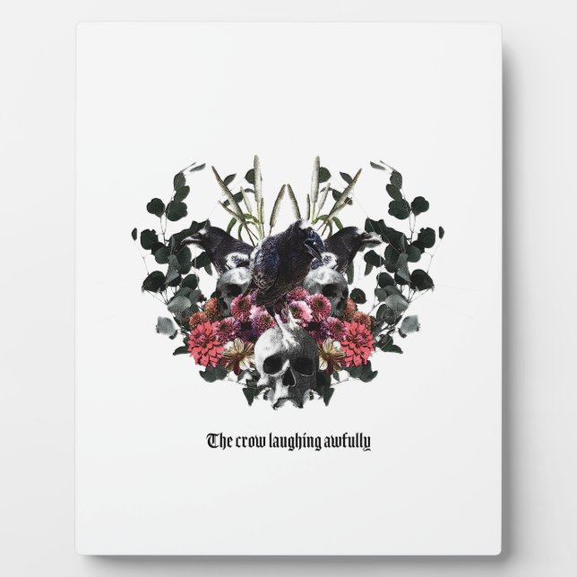 Placa Expositora The Crow Laughing Awfully (Frente)