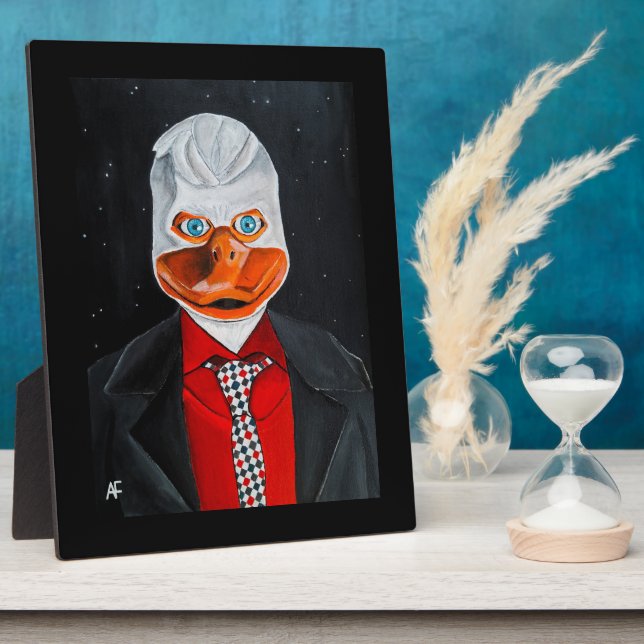 Placa Expositora The Duck Painting by Alfred Fox (Lado)