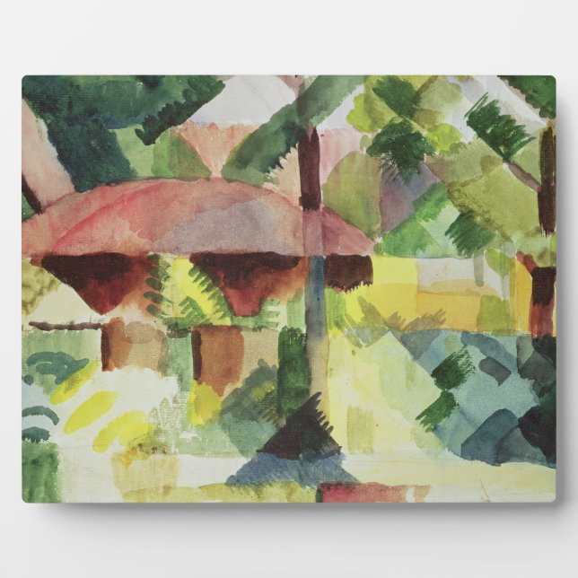 Placa Expositora The Garden, 1914 (con papel) (Frente)