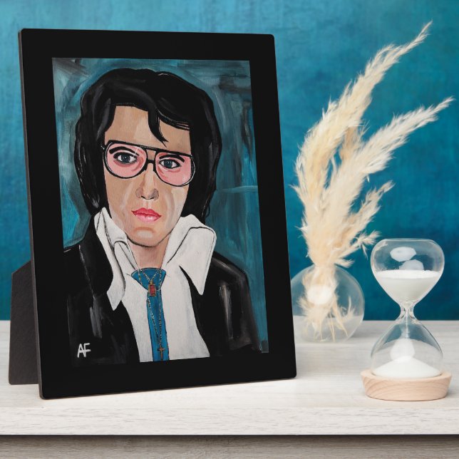 Placa Expositora The King Painting by Alfred Fox (Lado)