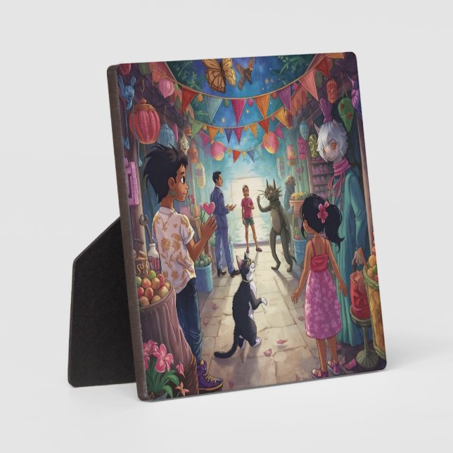 Placa Expositora The Market Between Worlds (Anverso)