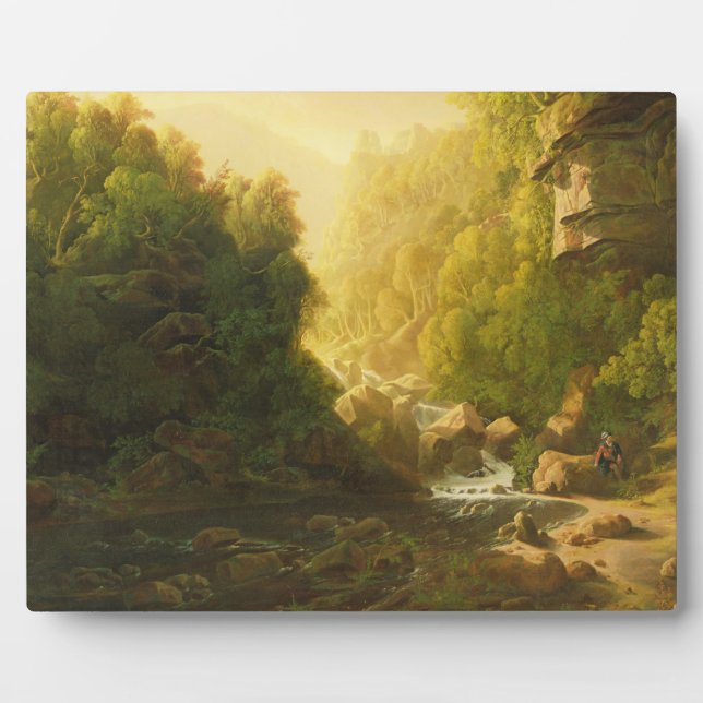 Placa Expositora The Mountain Torrent, c.1820-30 (aceite sobre lien (Frente)