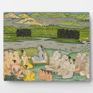 Placa Expositora The sage Shuku Deva addressing King Parikshit & a