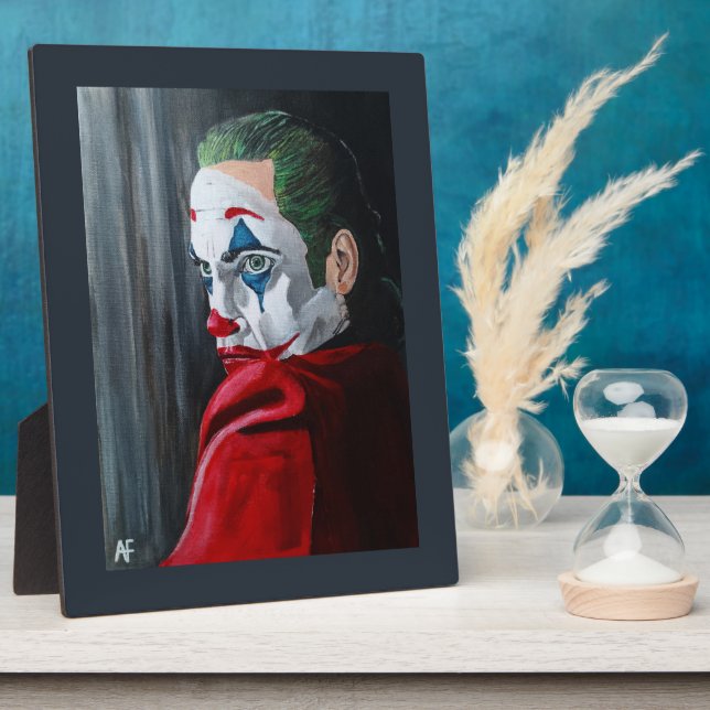 Placa Expositora The Villain Painting by Alfred Fox (Lado)