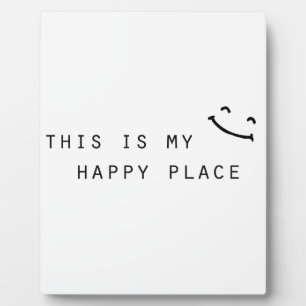 Placa Expositora this is my happy place simple modern design