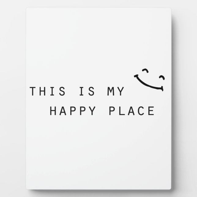Placa Expositora this is my happy place simple modern design (Frente)