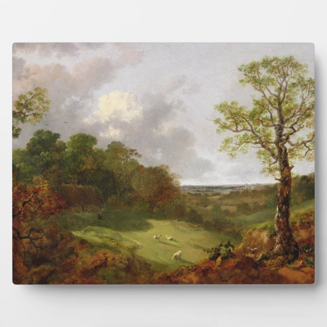 Placa Expositora Thomas Gainsborough | Paisaje de madera con algodó (Frente)