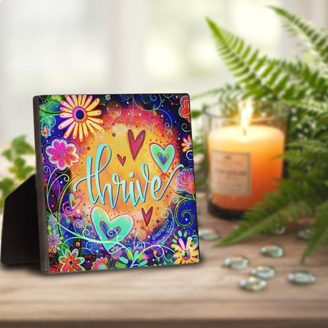 Placa Expositora Thrive Whimsical Fun Floral Inespirivitalidad Ease (Subido por el creador)