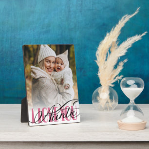 Placa Expositora Tía de fotos de tía I love you