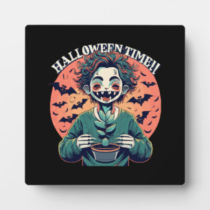 Placa Expositora Tiempo de Halloween, pero en realidad es tiempo fe