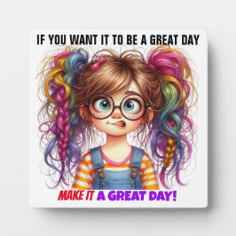 PLACA EXPOSITORA ¡TIENE UN GRAN DÍA!