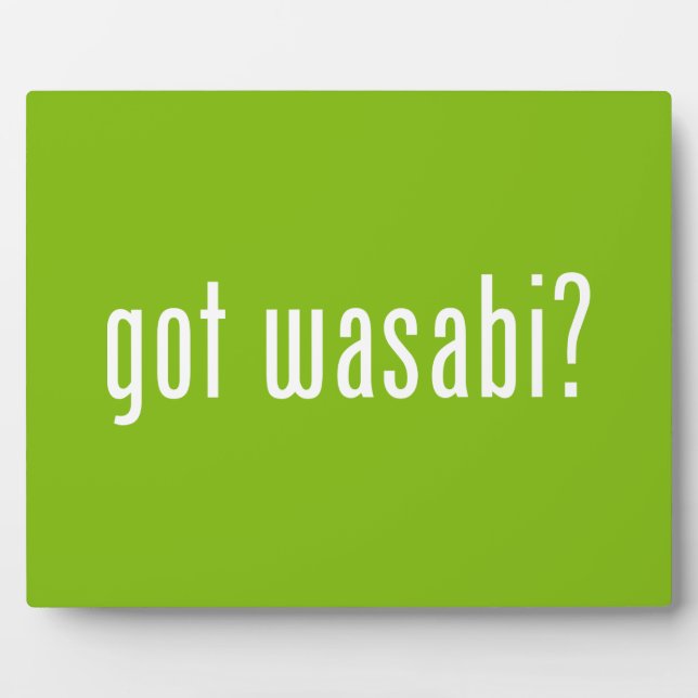 Placa Expositora ¿tiene wasabi? (Frente)